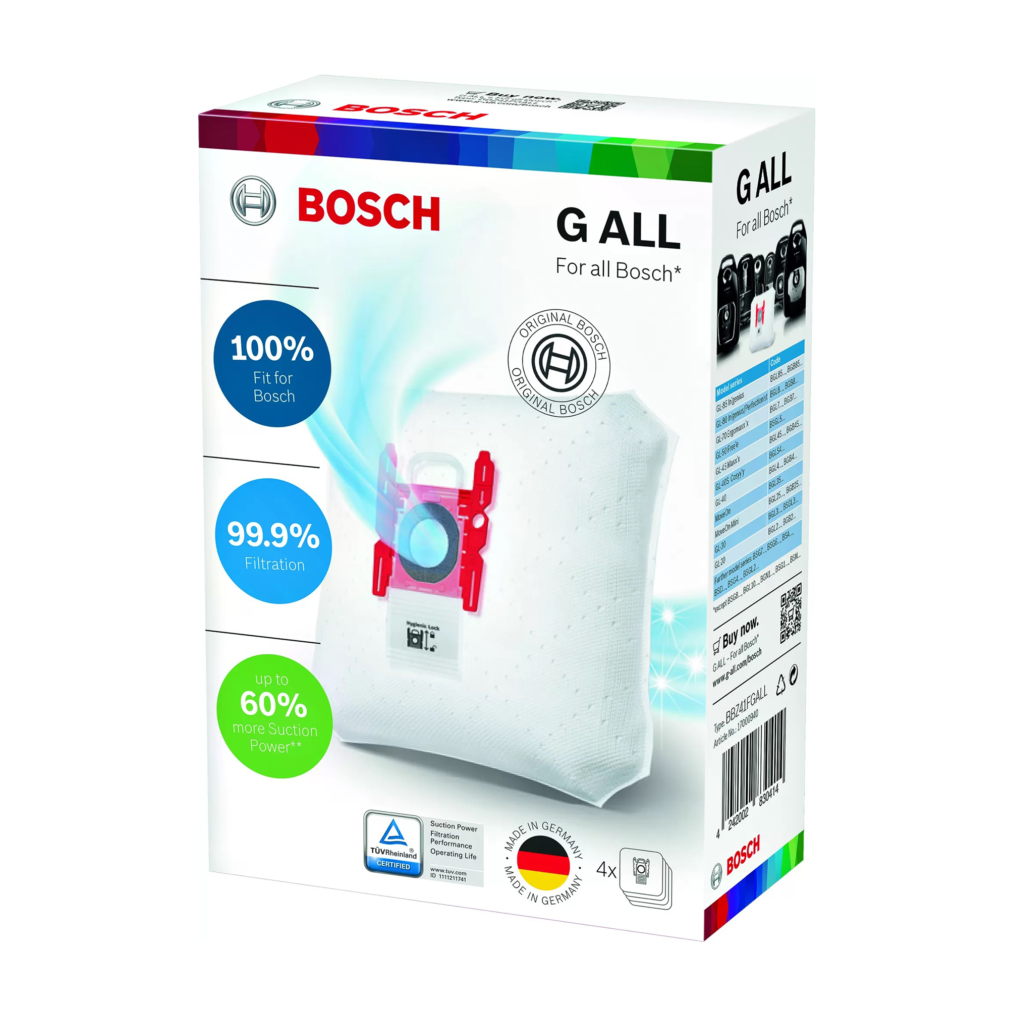 Sacchetti per aspirapolvere BOSCH BBZ52AFG1
