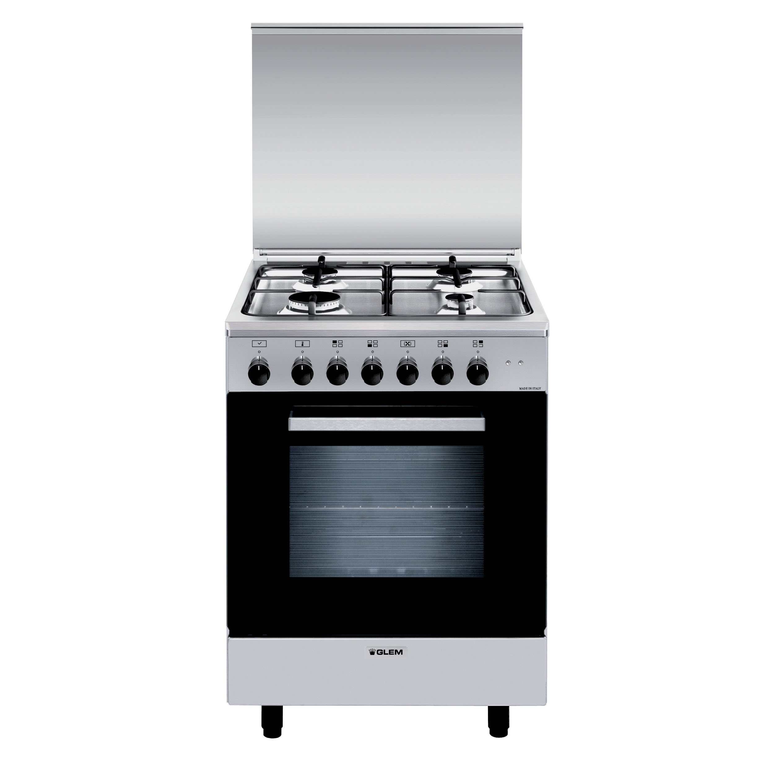 Glem Cucina A664Mi6, Piano cottura a gas, zone 4, classe A