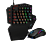 REDRAGON egykezes gaming mechanikus billentyűzet kék gombokkal + M721-Pro gamer egér (K585RGB-BA)