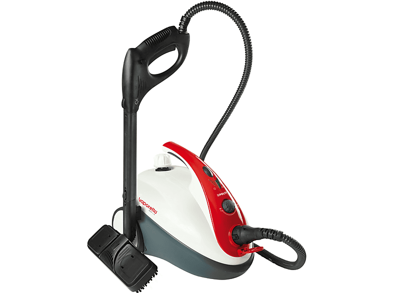 Polti Vaporetto Smart 30_R, Pulitore a Vapore, 3 bar, Tappo di Sicurezza,  Vano Porta Accessori Integrato, Rosso e Bianco