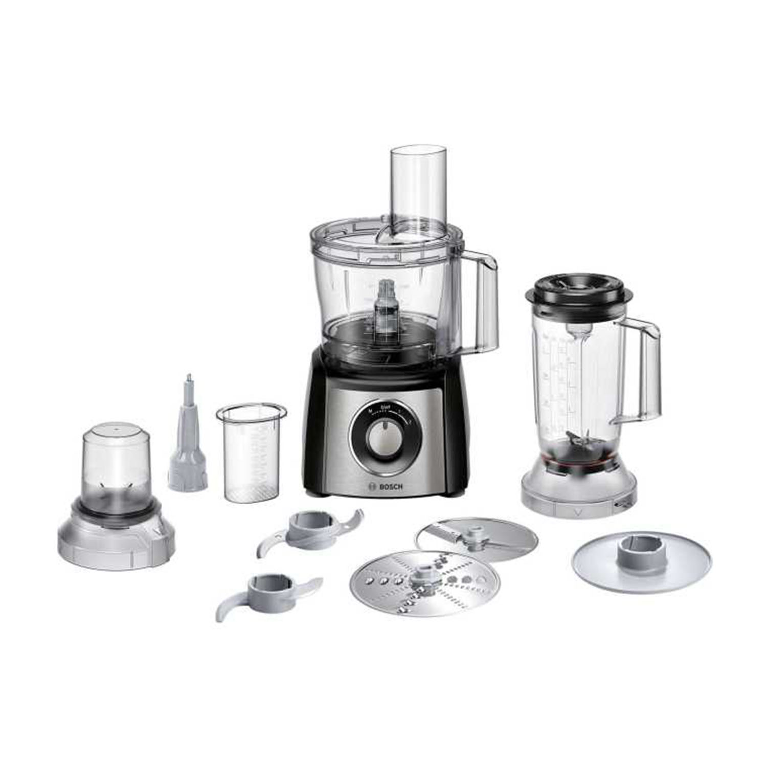 Bosch Mcm3501M Robot DA Cucina, 800 W, capacità ciotola 2,3 l, Nero/Inox