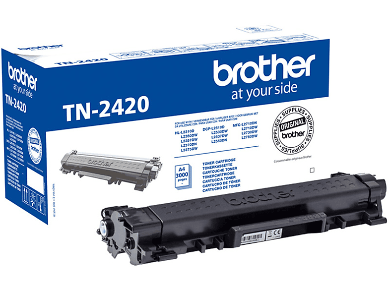 Toner Bank TN2420 Cartuccia Compatibile Toner per Brother MFC L2710DW  L2710DN MFC-L2710DW MFC-L2710DN HL-L2350DW DCP-L2510D MFC-L2750DW HL-L2310D  MFC-L2730DW TN-2420 TN 2420 TN2410 (Nero, 2-Pack) : : Informatica