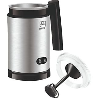 Espumador de leche - Melitta Cremio II, 450 W, 0.25 l,  Mango ergonómico 360°, Botones iluminados, Plata