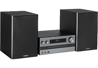 Microcadena - Kenwood M-918DAB-H, 100 W, Bluetooth, USB, AUX, Jack de 3.5 mm, Sintonizador FM, DAB+, CD, Negro