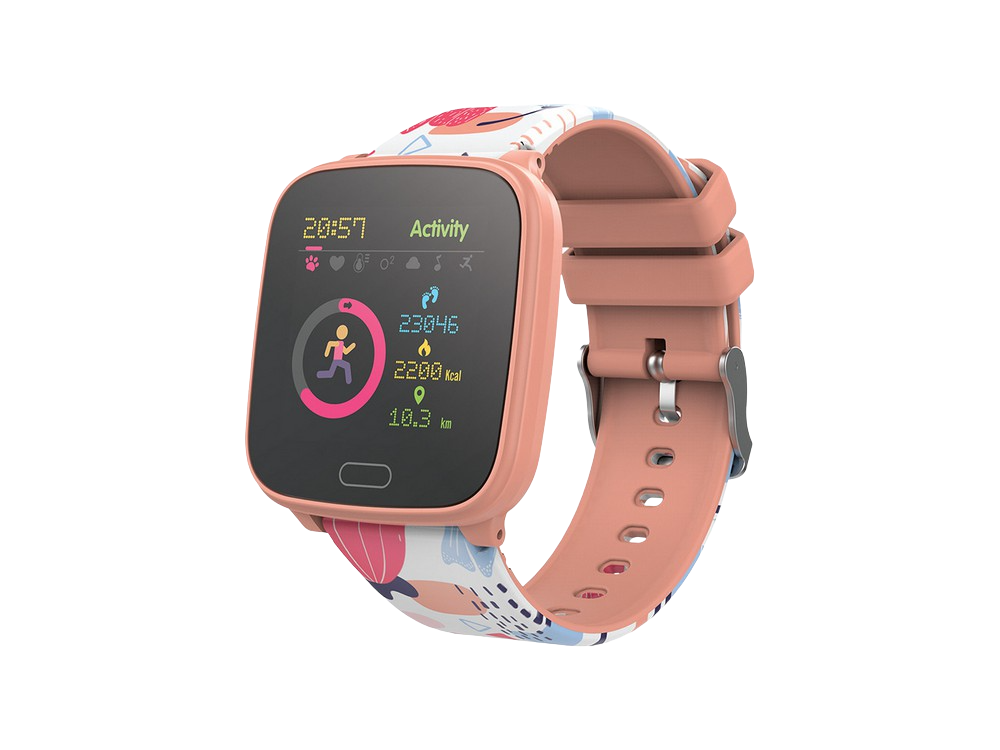 Smartwatch Forever Igo jw100 para niños 7 ip68 bluetooth abs y naranja reloj inteligente impermeable de silicona oro rosa pulsera actividad watchjw100og