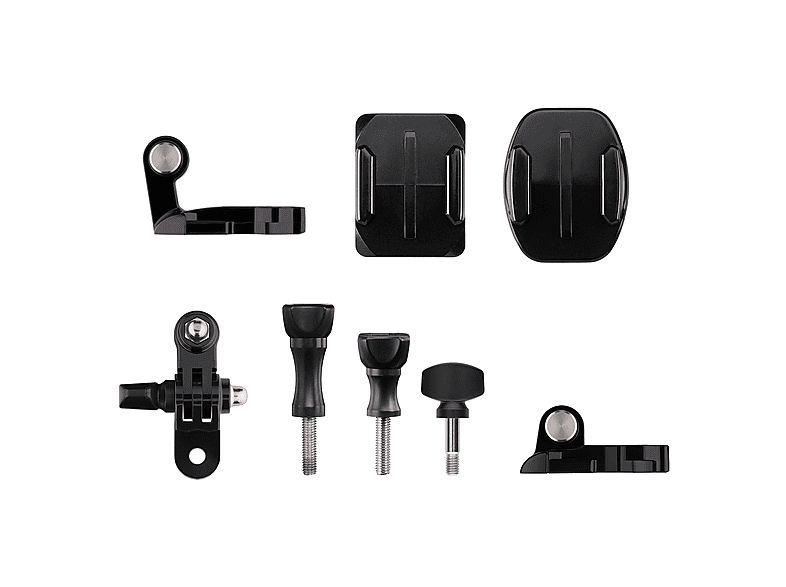 32 Pezzi Adesivi E Supporti Per GoPro E DJI Action - Base Piatta E Curva - Adesivo 3M - Per Casco, Sci, Surf E Sport Estremi