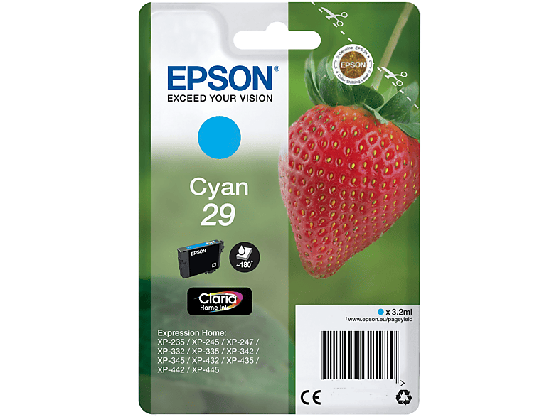 Cartuccia Epson Fragola 29 Ciano