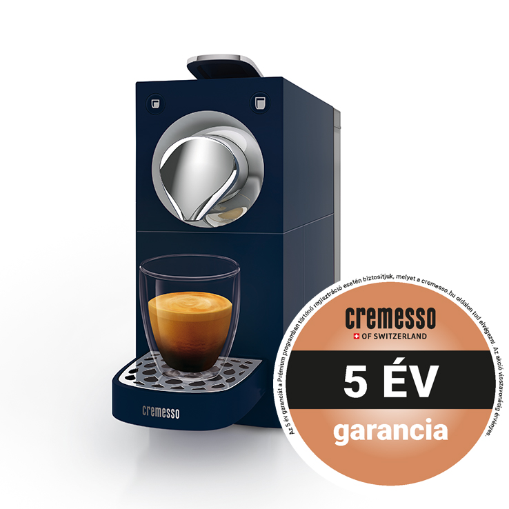 CREMESSO Una Automatic Midnight Blue kapszulás kávéfőző, 19bar, kék