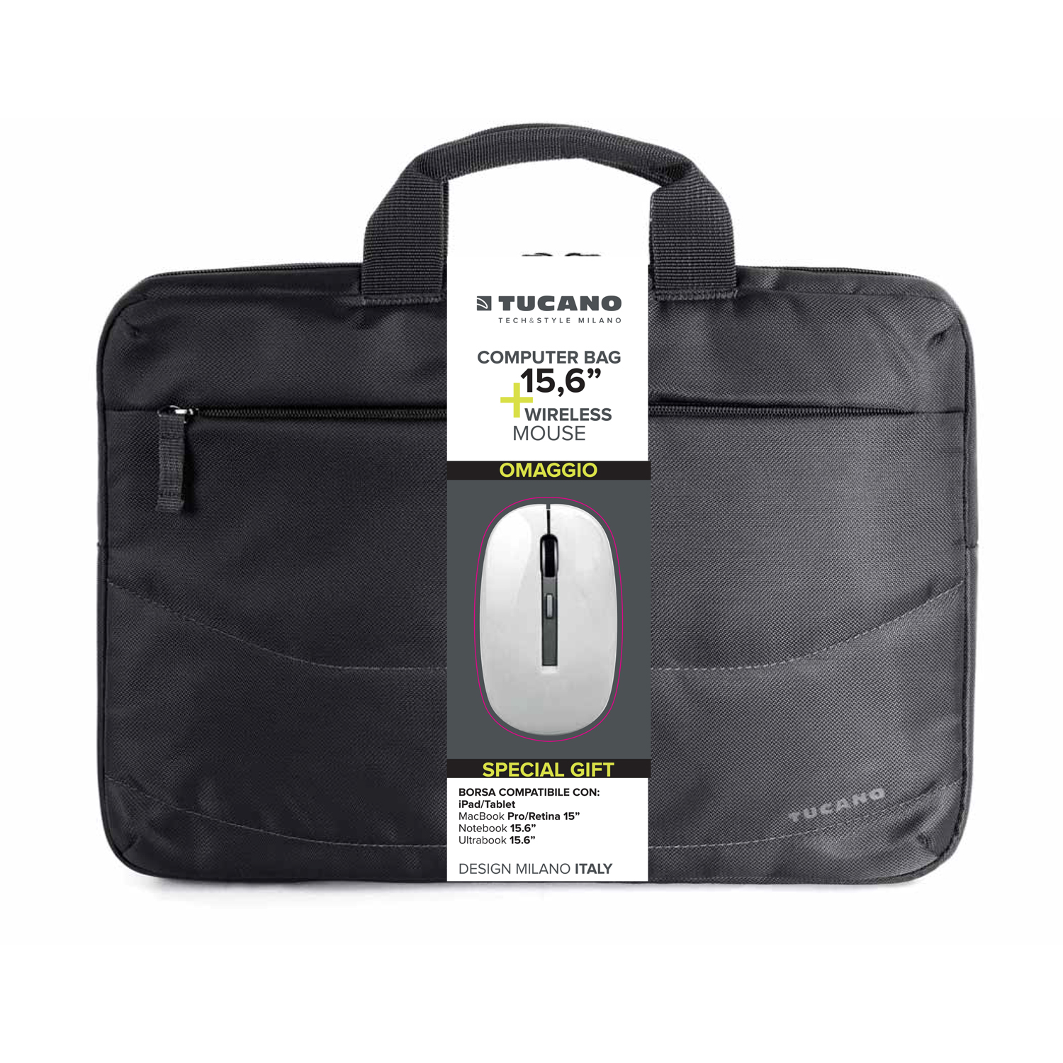 Borsa Notebook Tucano Bundle Bag+Mouse Wireless