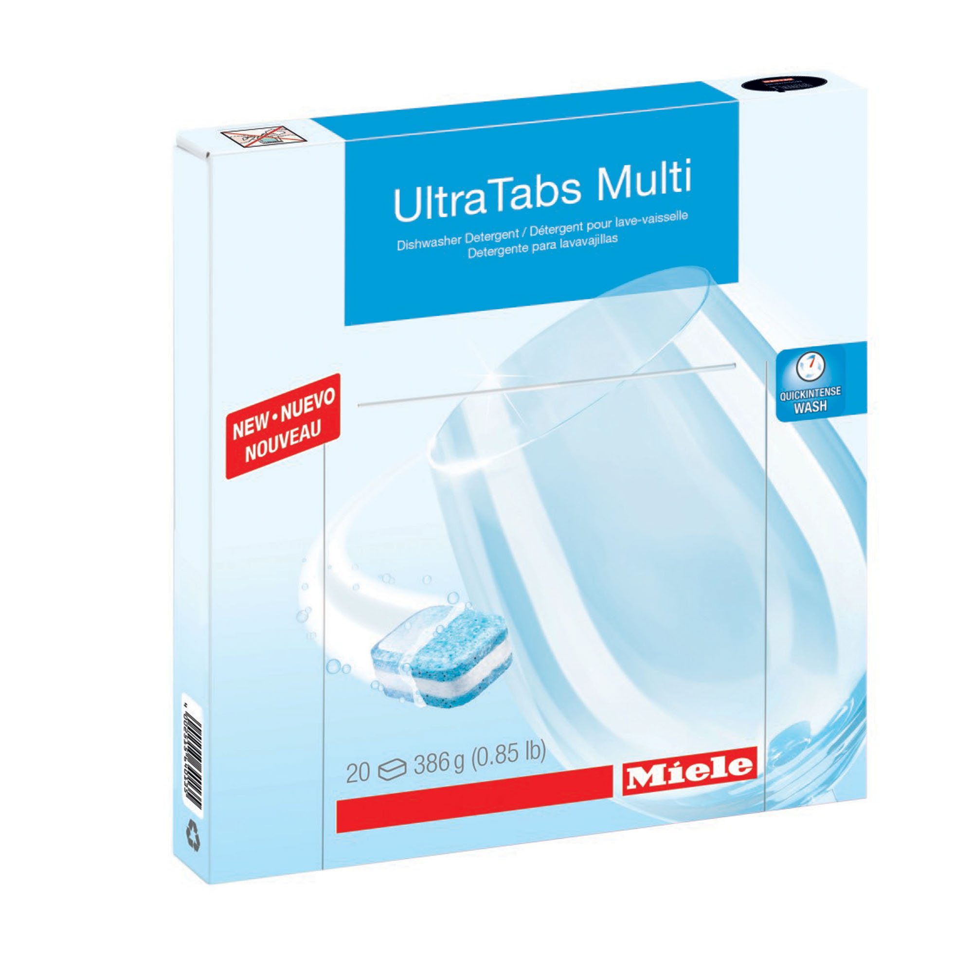 Detersivo Tabs per lavastoviglie, 20 pastiglie Miele Ultratabs 20pz
