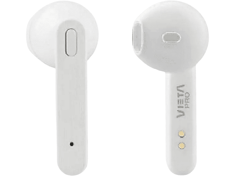 Auriculares True Wireless - Vieta MK007, True Wireless, Micrófono,  Autonomía 12 horas, Bluetooth 5.0, Blanco