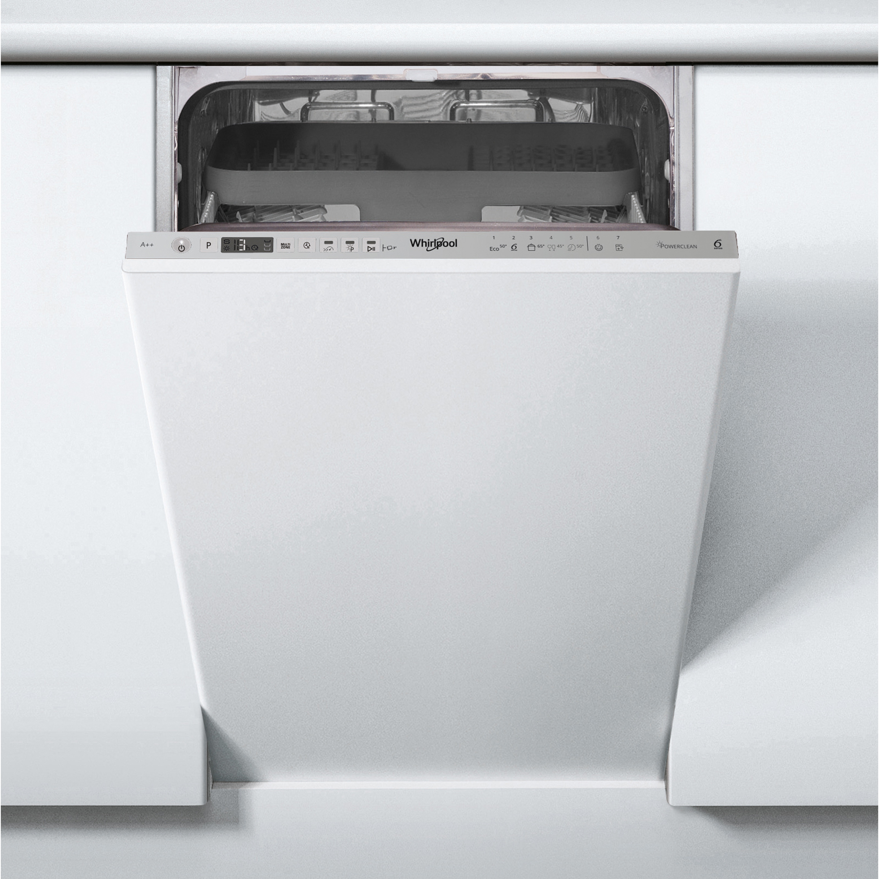 Whirlpool Wsio 3T223 PCE X Lavastoviglie Incasso, 44,8 cm, Classe E