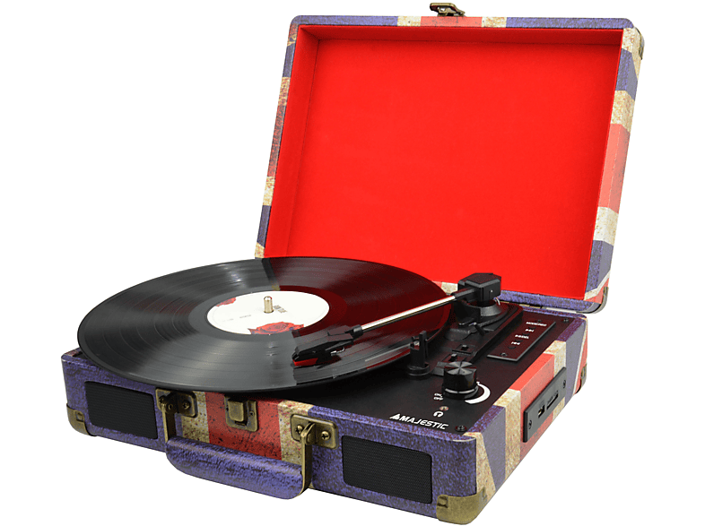 RECORD PLAYER POP - Giradischi portatile a valigetta con Bluetooth USB, SD,  MicroSD e MP3