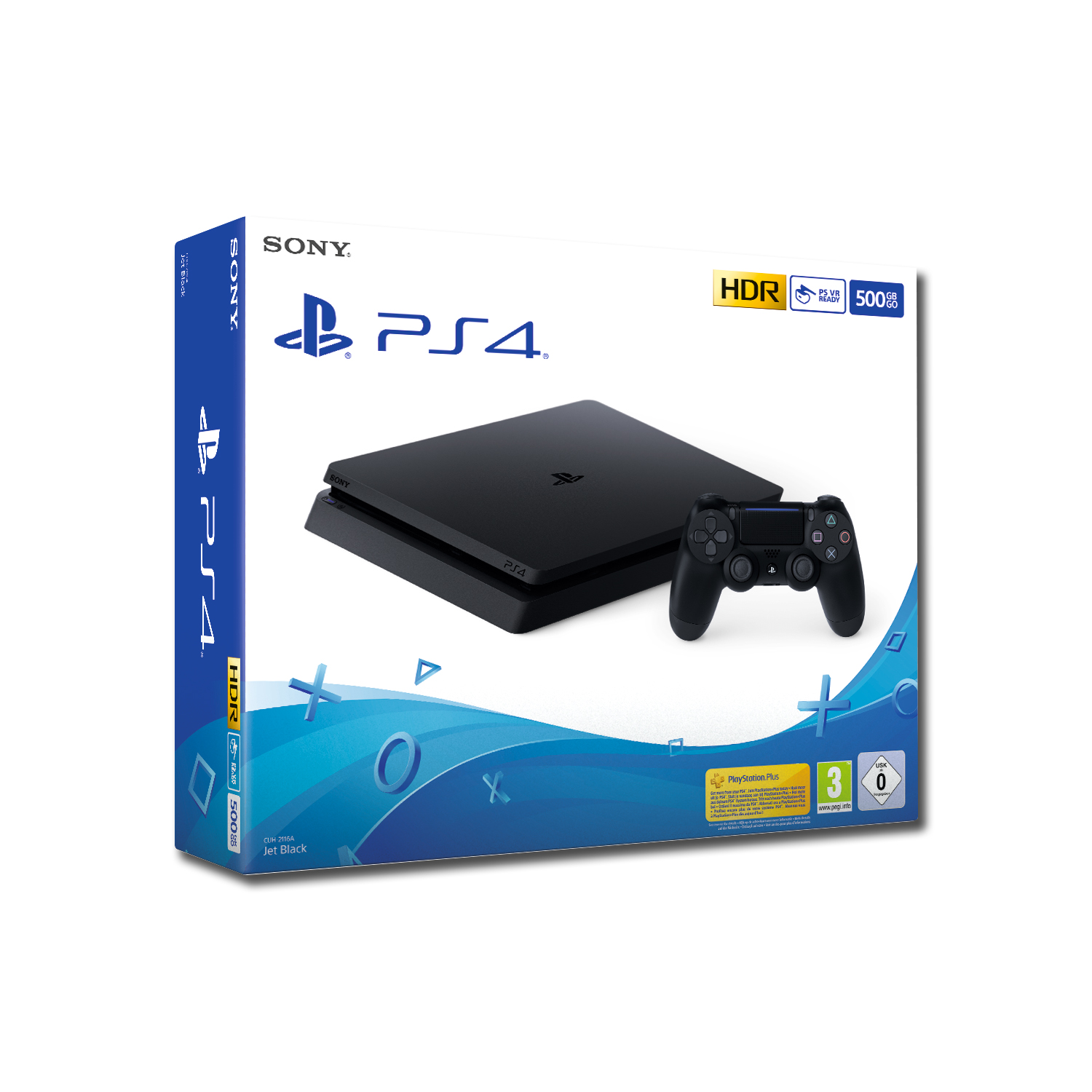 Sony PS4 500Gb F Chassis Black, Black