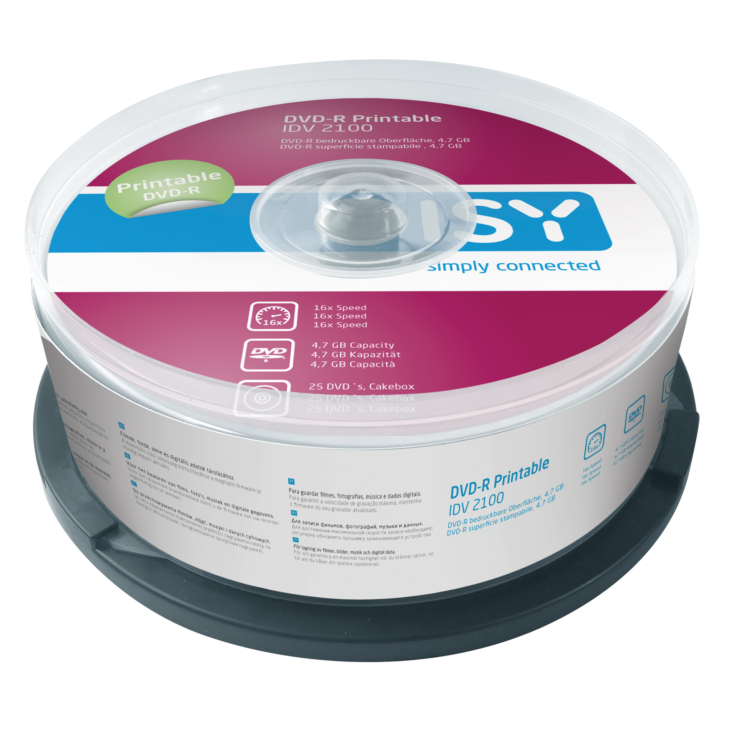 Dvd-R ISY 25Er Spindel Printa