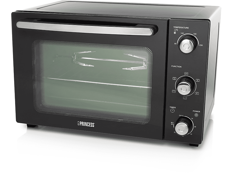 FORNETTO ELETTRICO PRINCESS 112751 FORNO32L 2017/1357, 32 l, Assorbimento max 1500 W, Girarrosto con motore