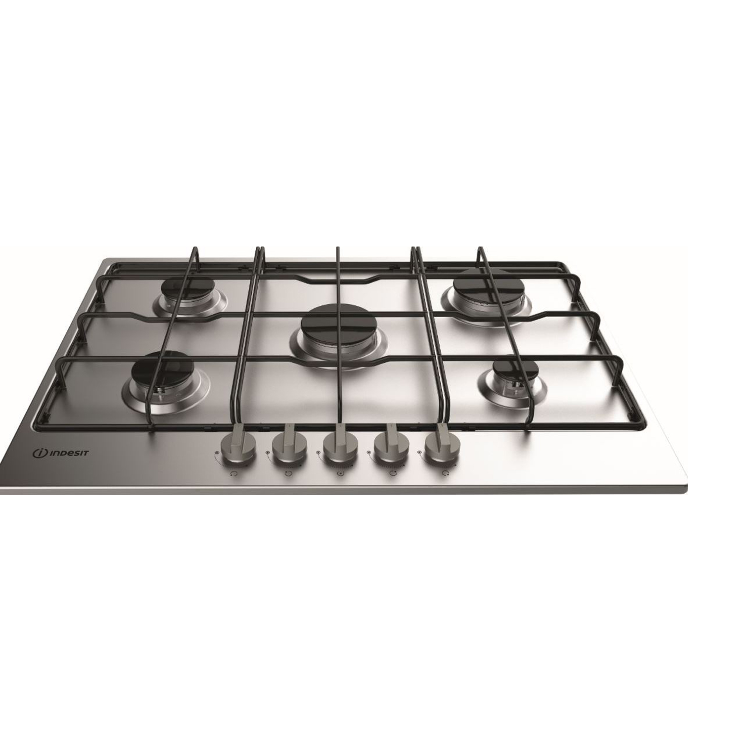 Piano Cottura Indesit THP 752 Ix/I, 5 zone cottura, 73 cm x 51