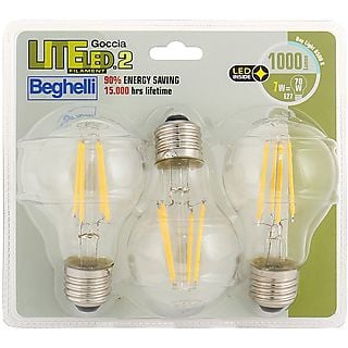 LAMPADA LED BEGHELLI 3PZ FILED GOC 7WE27-6.5K