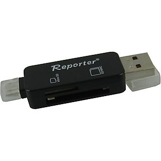 LETTORE SCHEDA SD/USB REPORTER CARD READER SD + MICRO SD