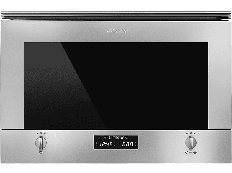 Smeg Mp422X1 Microonde Incasso, 850 W, 22 l