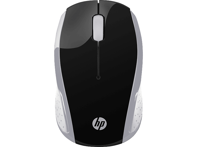 MOUSE WIRELESS HP 200, Collegamento Wireless, Ingresso: Otticamente a mezzo LED, Risoluzione max 1000 dpi, Pike Silver