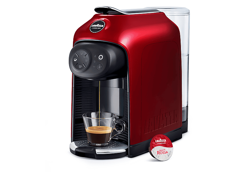 MACCHINA CAFFÈ CAPSULE LAVAZZA LM IDOLA RED FIRE, Compatibile con Capsule Lavazza A Modo Mio, Pressione pompa 15 bar, Potenza 1500 W, Serbatoio acqua 1,1 l, Disattivazione automatica, ROSSO