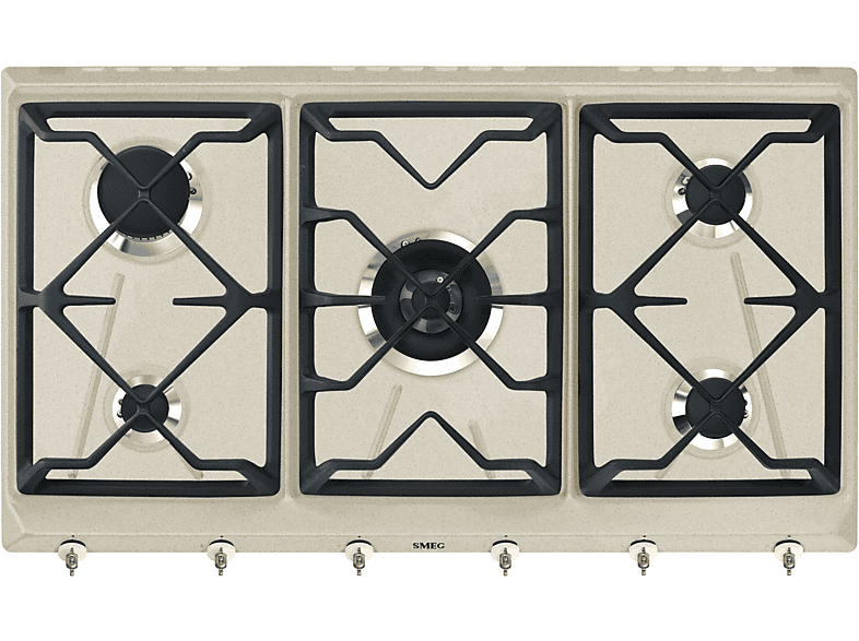 Piano Cottura Smeg Srv896Avogh2, 5 zone cottura, 88,5 cm x 50