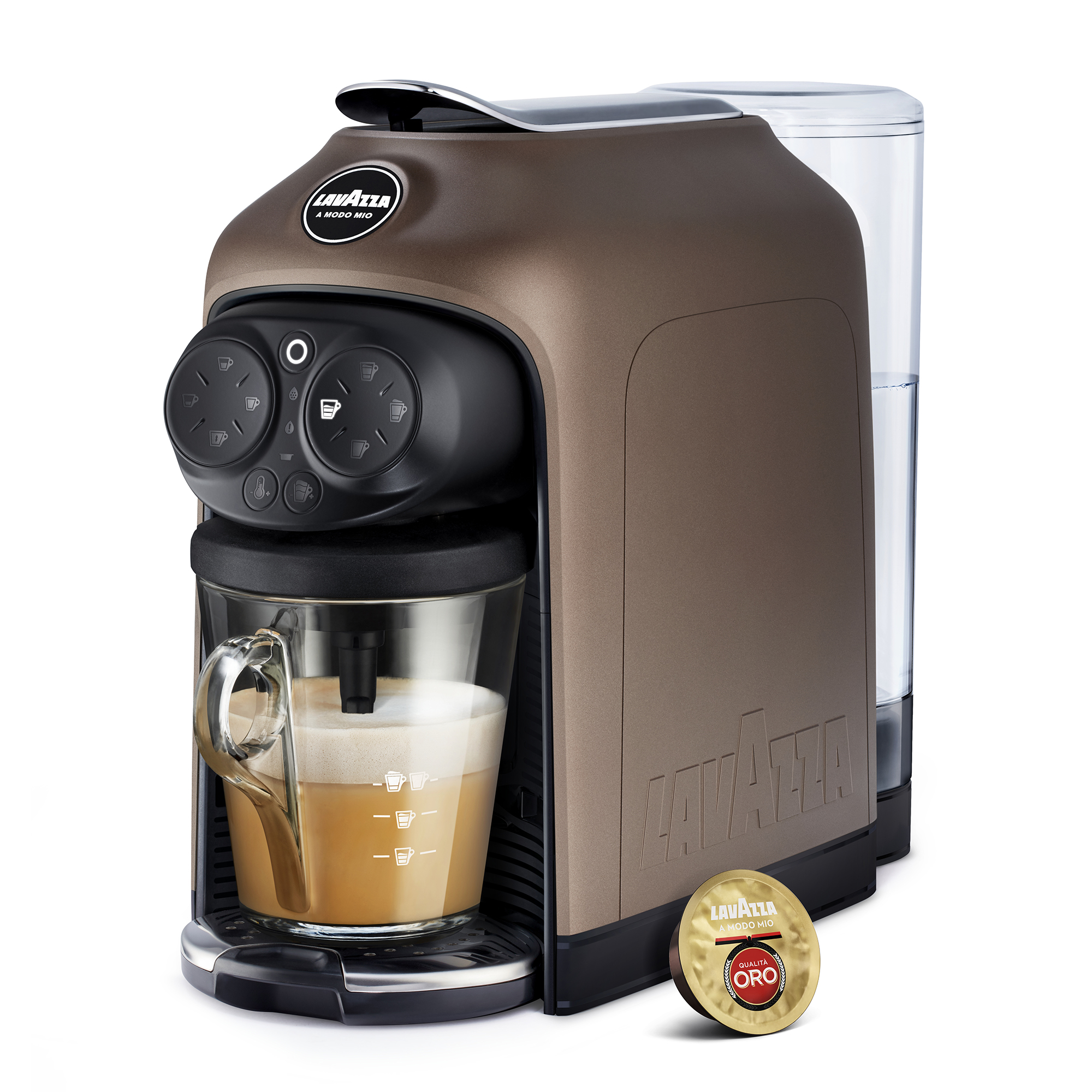 Lavazza Desea Brown Walnut Macchina Caffè Capsule, Marrone Noce