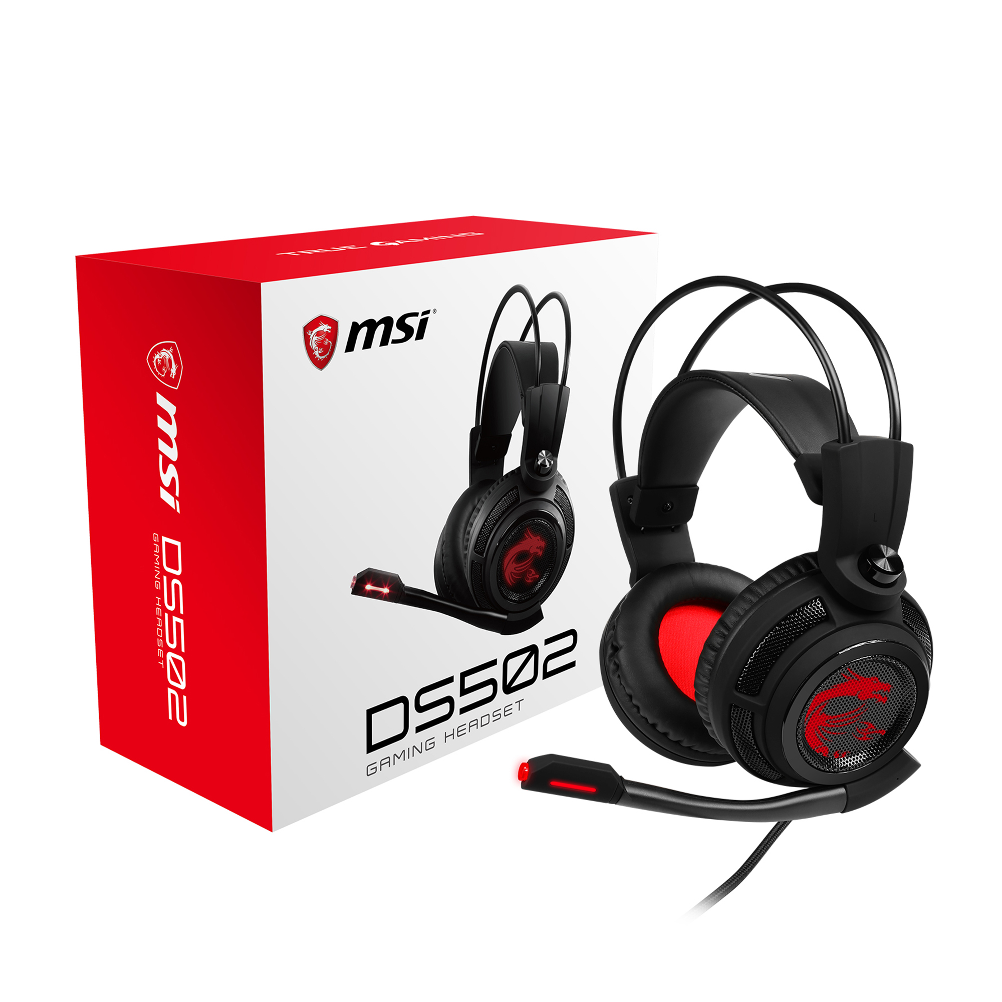 MSI Ds502 Cuffie Gaming, Nero
