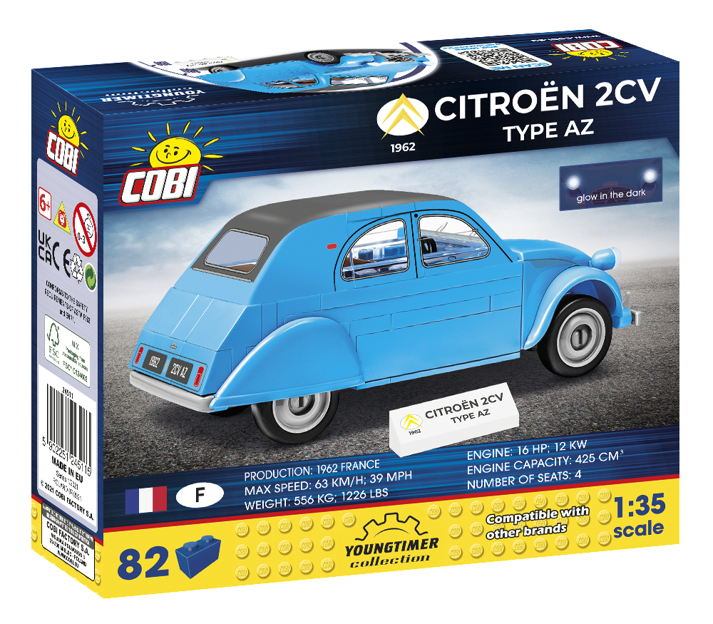 COBI 24511/ CITROEN. CW. 2/ 590 KL. Modellbausatz, Mehrfarbig