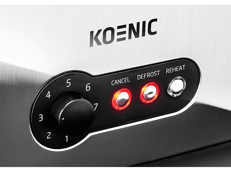 KOENIC KTO 4331 M Toaster Silber/Schwarz (1600 Watt, Schlitze: 2)