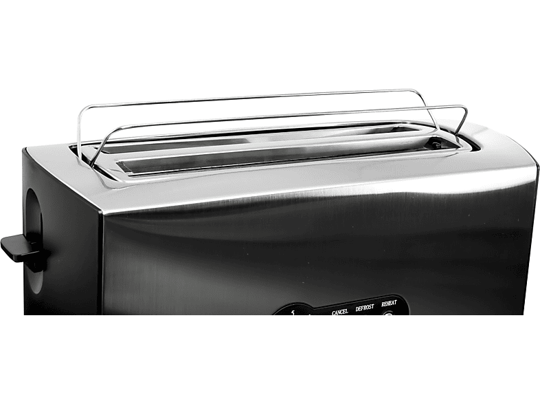 KOENIC KTO 4331 M Toaster Silber/Schwarz (1600 Watt, Schlitze: 2)