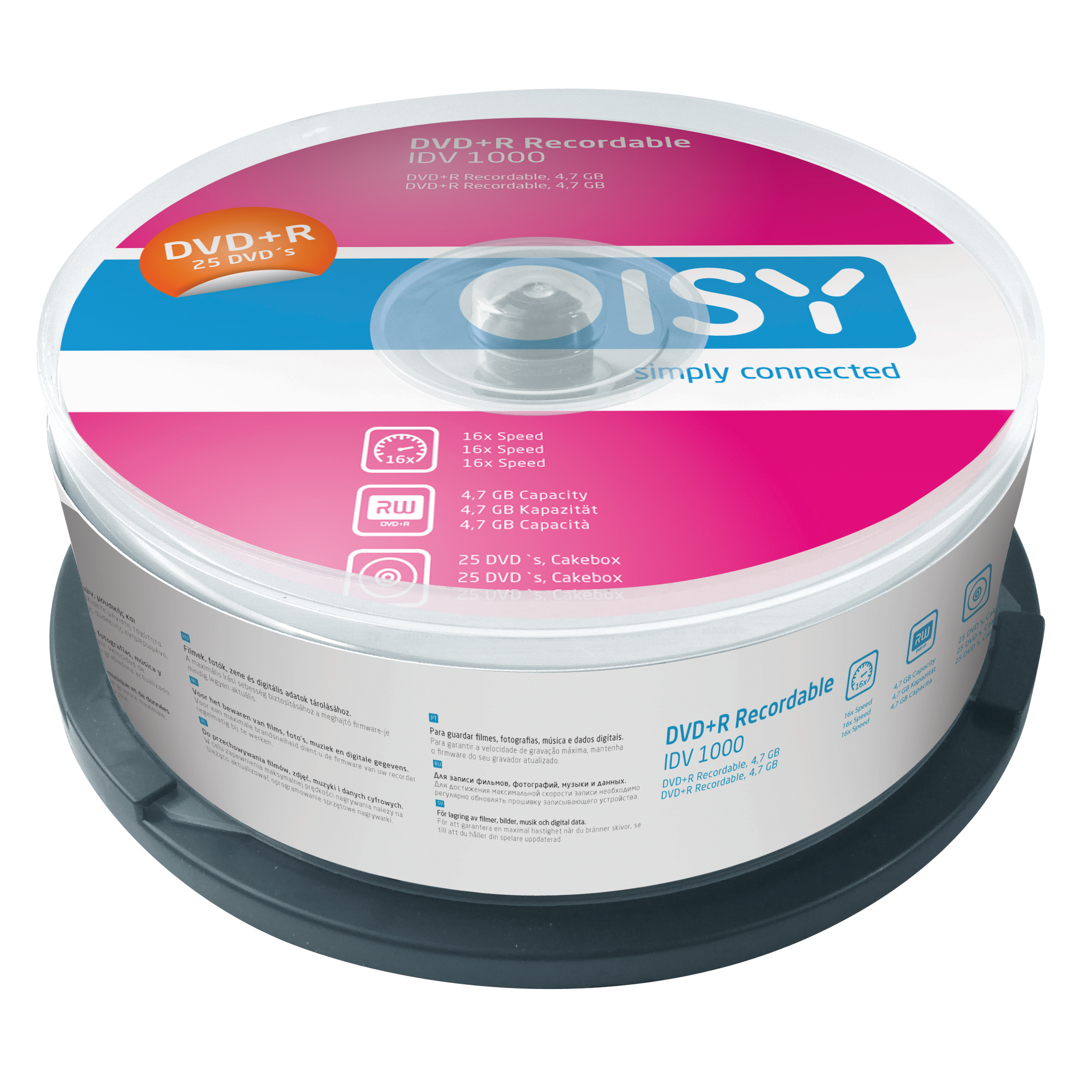 Dvd+R ISY 25Er Spindel