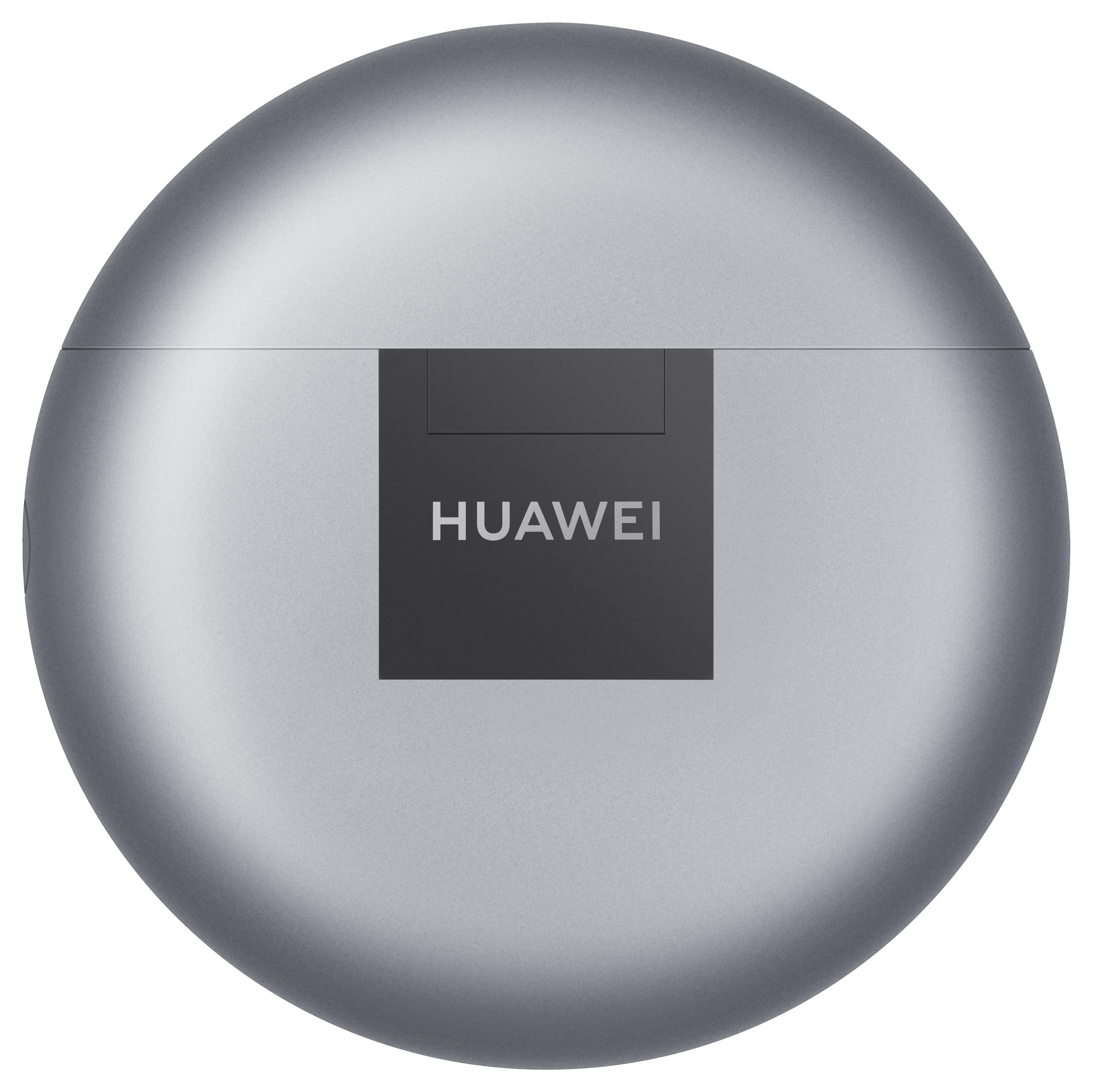 HUAWEI 55034496 FREEBUDS 4 True Wireless (WIRED CASE), In-ear Kopfhörer Bluetooth Silver Frost