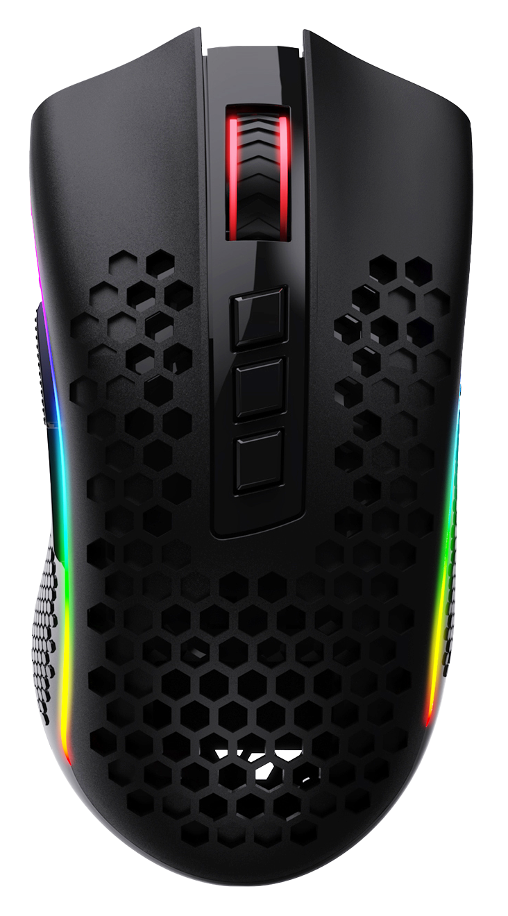 REDRAGON Storm Pro RGB vezeték nélküli gamer egér, 100-16 000 dpi, 7 programozható gomb (M808-KS)