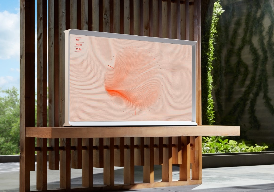 TV QLED 50" - Samsung The Serif QE50LS01TAUXXC, UHD 4K, Quantum Processor 4K, Smart TV, Blanco