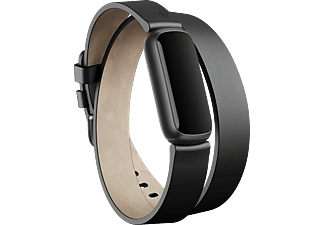 FITBIT Luxe Leather Double Wrap Zwart One Size