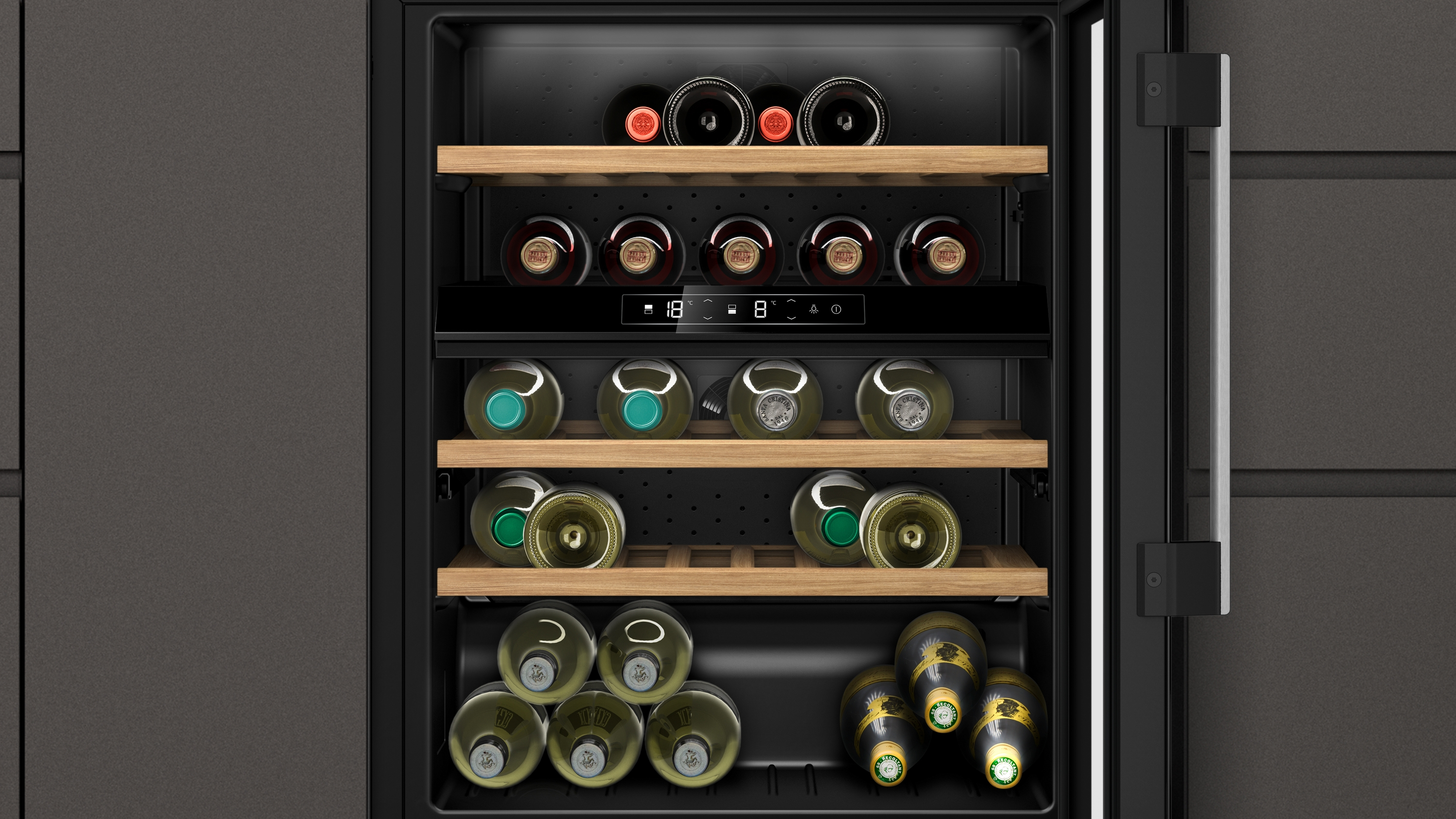 NEFF KU9213HG0 N 70 Weinklimaschrank (120 l EEK G, Schwarz)