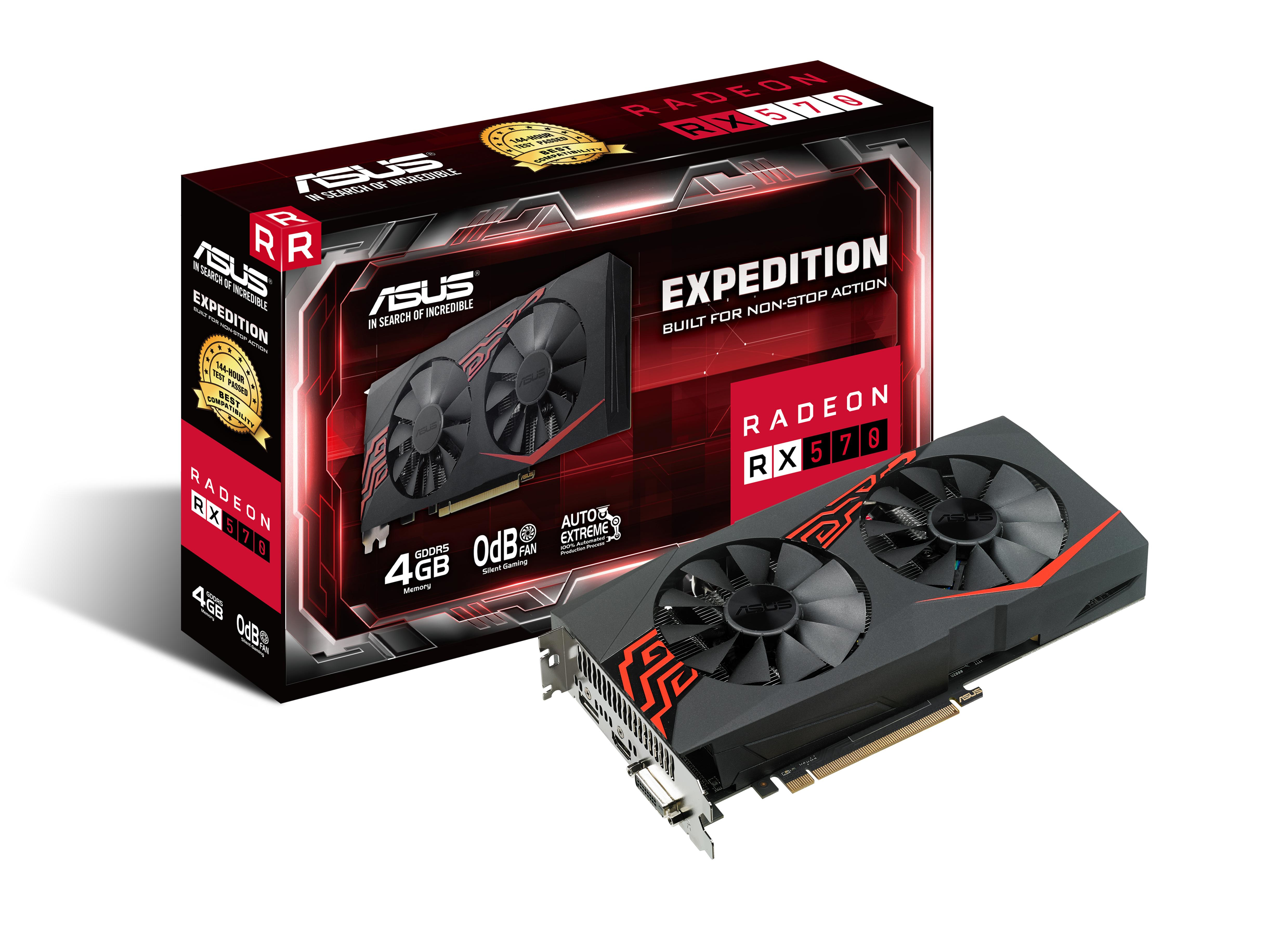 ASUS Radeon RX 570 Expedition 4GB (AMD, Grafikkarte)