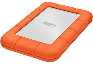 LACIE Rugged Mini - Disque dur (HDD, 5 TB, Orange/Argent)