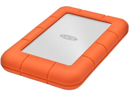 LACIE Rugged Mini - Festplatte (HDD, 5 TB, Orange/Silber)