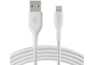 BELKIN Playa Örgülü Lightning Kablo 1M Beyaz