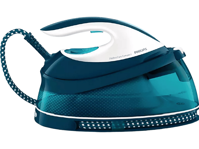 REACONDICIONADO Seminuevo Muy bueno Centro de planchado - Philips GC7844/20, 2400 W, Golpe vapor 400 g/min, 6.5 bar, Suela SteamGlide, Verde