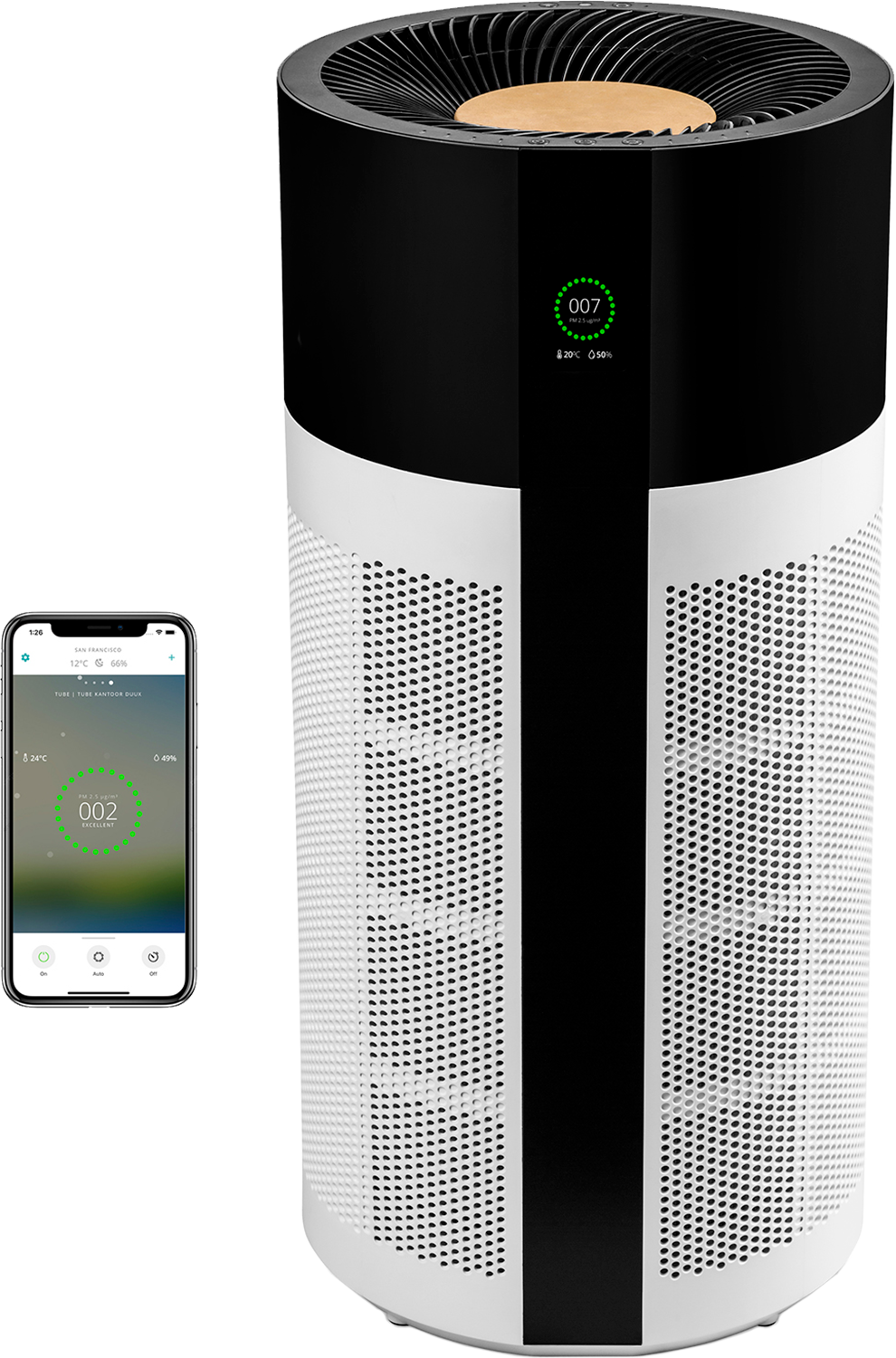 DUUX Tube Smart Wit/Zwart