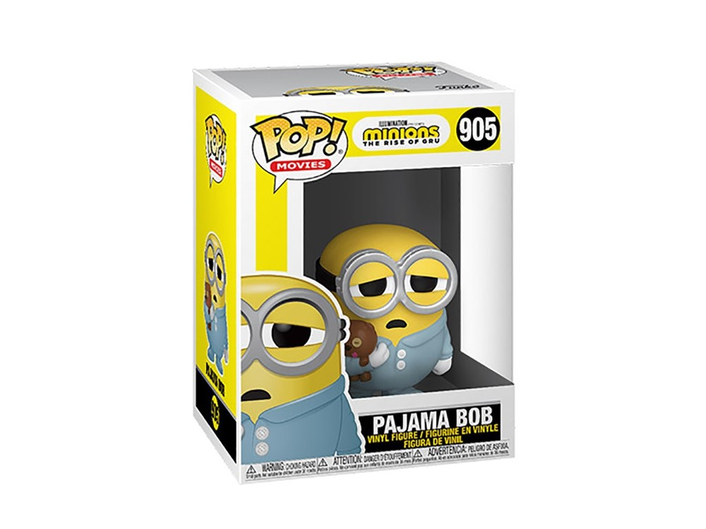 Figura Funko Pop! - The Rise of Gru: Pajama Bob, 9 cm, Vinilo, Amarillo