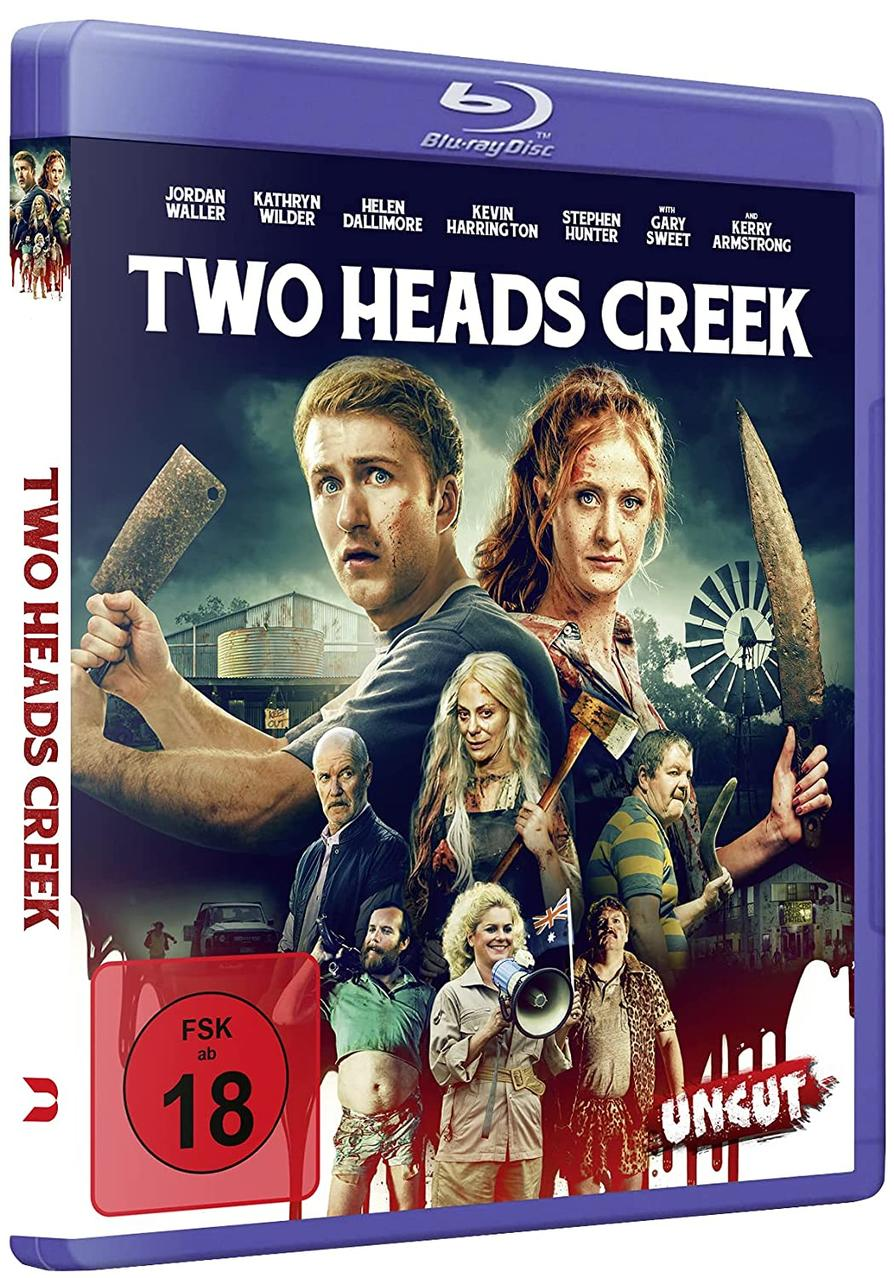 Filmcover: Mann und Frau mit Waffen. Andere Figuren im Hintergrund. Blu-ray Disc.