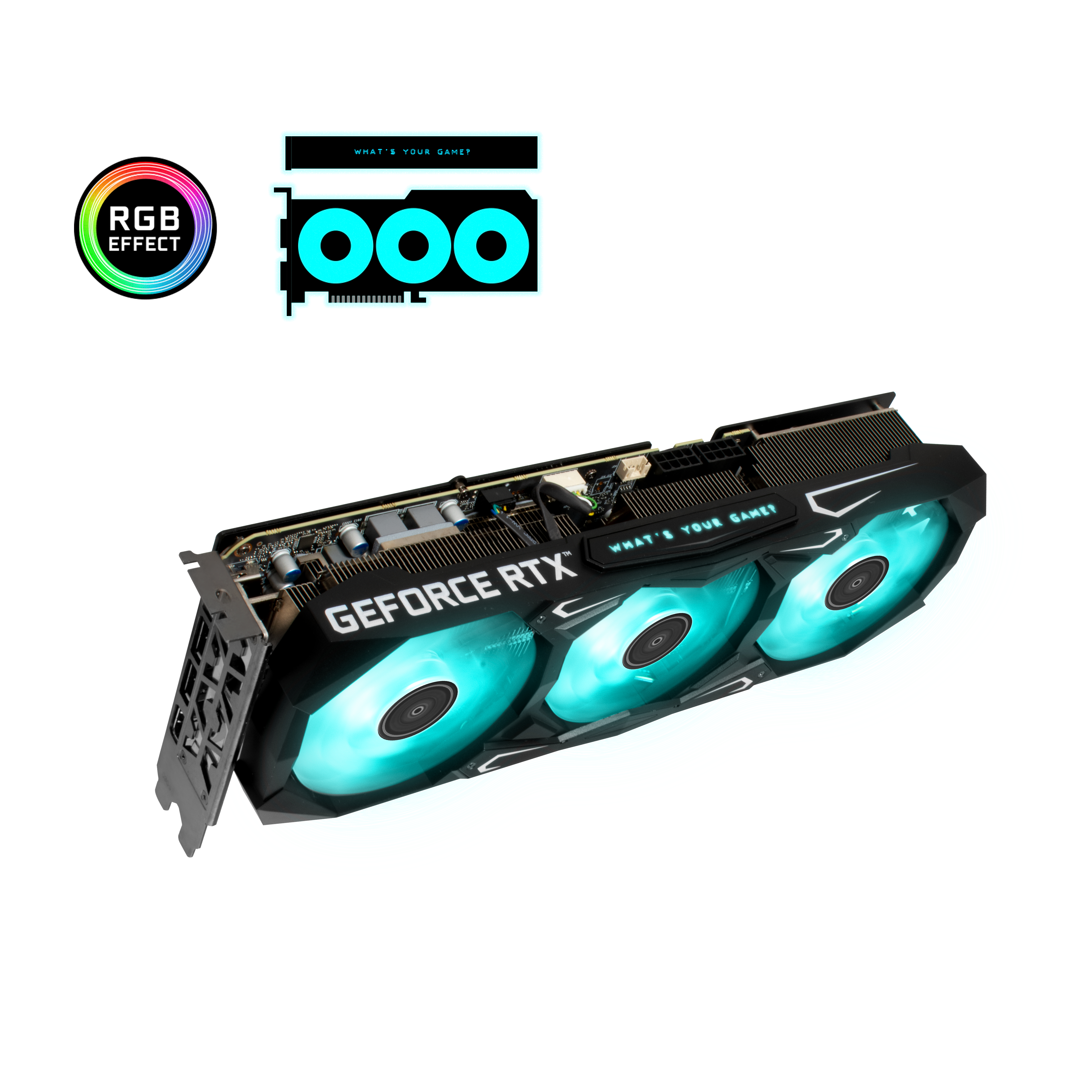KFA2 GeForce RTX™ 3070 Ti SG 1-Click OC 8GB LHR (37ISM6MD4BSK) (NVIDIA, Grafikkarte)