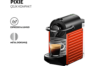 NESPRESSO C61 Pixie Kapsüllü Kahve Makinesi Kırmızı