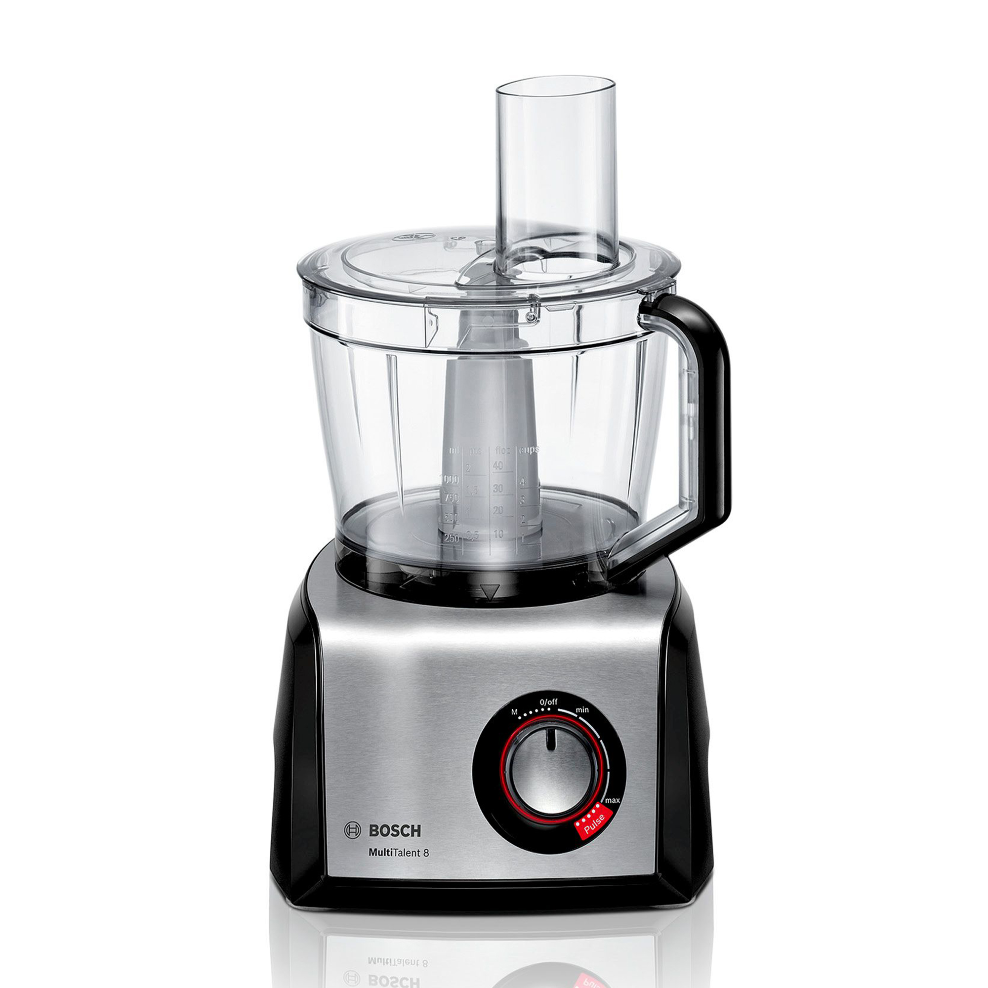 Bosch Mc812M844 Robot DA Cucina, 1250 W, capacità ciotola 3,9 l, Nero/Inox