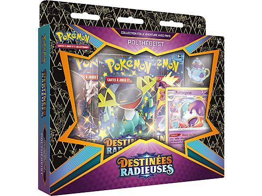 POKEMON Coffret Destinées Radieuses - Polthégeist avec Pin's - Carte da collezione (Multicolore)